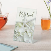 Signe De Table Poisson-étoile blanche Mariage de réserve de fleur (In SItu)