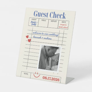 Signe De Table POLAROID Guest Check 