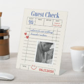 Signe De Table POLAROID Guest Check  (In SItu)