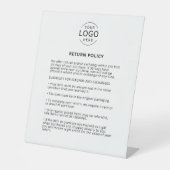Signe De Table Politique de retour avec votre propre logo (Recto)