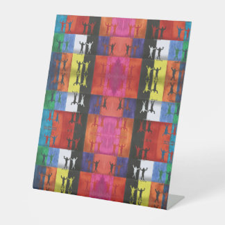 Signe De Table Pop art no.1 par Yeshaya Dank - unité et harmonie