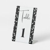 Signe De Table Porte-cartes de numéro de table (Recto)