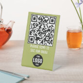 Signe De Table Porte-menu à code QR personnalisé pour restaurants (In SItu)