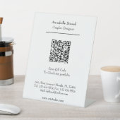 Signe De Table Portefeuille professionnel Personnalisé Code QR mo (In SItu)