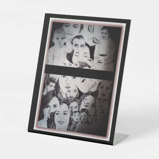 Signe De Table Portrait de différentes célébrités (Recto)