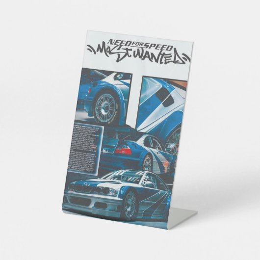 Signe De Table Poster BMW (Recto)