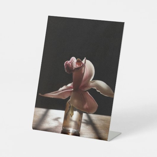 Signe De Table Póster De Madera Orquidea (Recto)