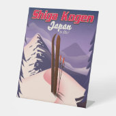 Signe De Table poster de ski shiga kogen japon (Recto)