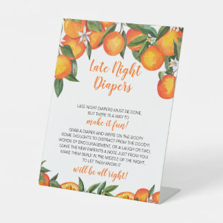 Signe De Table Poster des Diapeurs de nuit de Little Cutie Baby s