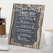 Signe De Table Poster Rustic S'mores Bar Signet Mariage (In SItu)