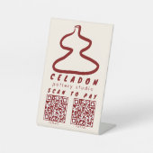 Signe De Table POTERIE Boutique de Céramique SCAN POUR PAYER QR  (Recto)