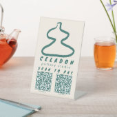 Signe De Table POTERIE Boutique de Céramique SCAN POUR PAYER QR (In SItu)