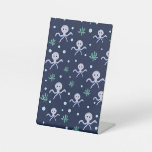 Signe De Table Poulpe sous la mer motif pour enfants