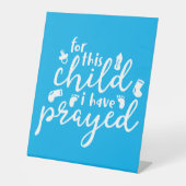 Signe De Table Pour Cet Enfant J'Ai Prié (Recto)