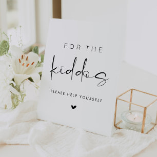 Signe De Table Pour la table des enfants de mariage