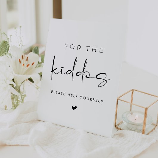 Signe De Table Pour la table des enfants de mariage