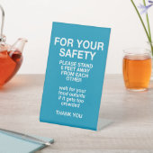 Signe De Table Pour votre sécurité (In SItu)