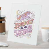 Signe De Table Poussière d'étoile de licorne dans mes veines conc (In SItu)