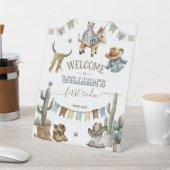 Signe De Table Premier rodéo Wild West Bienvenue garçon 1er anniv (In SItu)