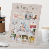 Signe De Table Première fête d'anniversaire Neutre bébé photo Col (In SItu)