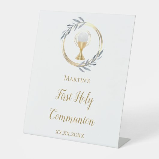 Signe De Table Première sainte communion (Recto)