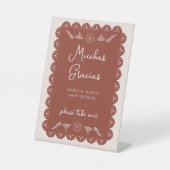 Signe De Table Prenez Un Baby shower De Merci Gracias (Recto)