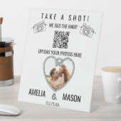 Signe De Table Prenez un cliché, nous avons noué nos vies QR code (In SItu)