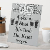 Signe De Table Prenez un coup Nous avons lié le noeud Floral Mari (In SItu)