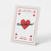 Signe De Table Prenez Une Fête Faveur Couples Douche (Recto)