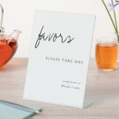 Signe De Table Prenez Une Simple Faveur De Mariage Moderne (In SItu)