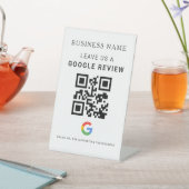 Signe De Table Présentoir de Google Review pour table (In SItu)