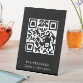 Signe De Table Présentoir de présentation d'entreprise à code QR  (In SItu)