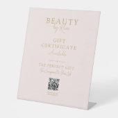 Signe De Table Présentoir de promotion de certificat cadeau de sa (Recto)