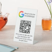 Signe De Table Présentoir de style piédestal pour code QR de crit (In SItu)