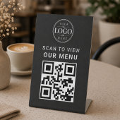 Signe De Table Présentoir de table de menu Code QR