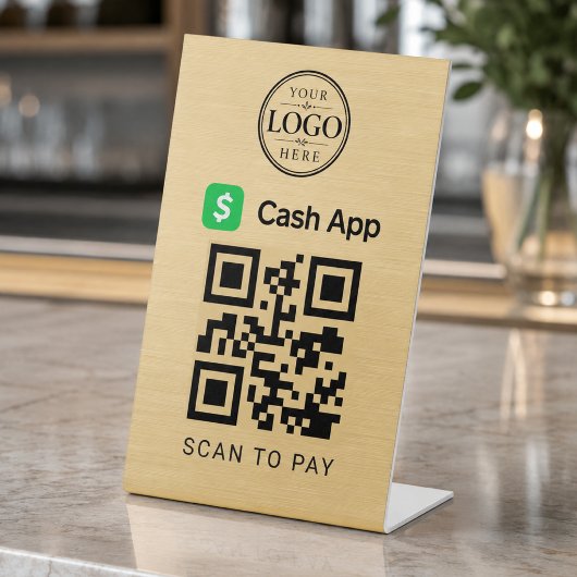 Signe De Table Présentoir de table pour paiement par numérisation