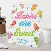Signe De Table Prêt à pop Baby shower Popsicle Favor (In SItu)