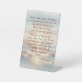 Signe De Table Prière du matin sur une pancarte (Recto)