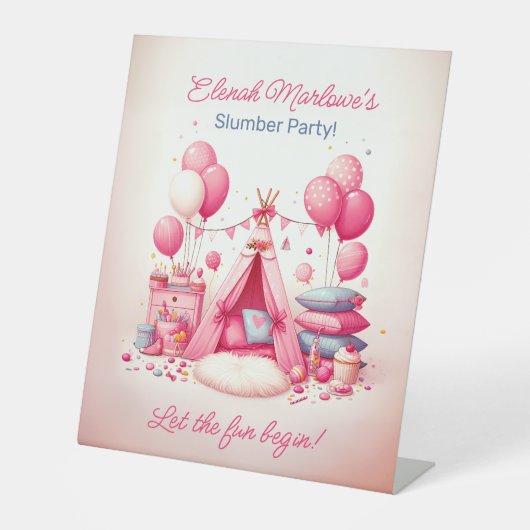 Signe De Table Princesse Teepee & Coussin Stwood Anniversaire (Recto)