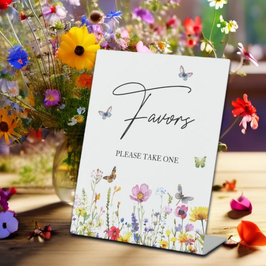 Signe De Table Privilégie la Fête des mariées des papillons Fleur