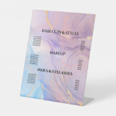 Signe De Table Prix de l'Aquarelle rose moderne Pedestal Si (Recto)