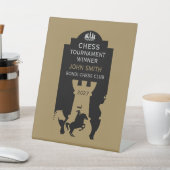 Signe De Table Prix des joueurs d'échecs compétitifs (In SItu)