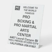 SIGNE DE TABLE #PROBOXER & #PROMARTIALARTS (Recto)