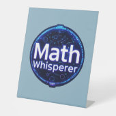 Signe De Table Prof de maths Chuchoteur de maths (Recto)