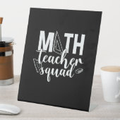Signe De Table Professeur de mathématiques Équipe d'enseignants d (In SItu)