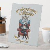 Signe De Table Professional Chillaxer Monkey king Funny Cool App (In SItu)