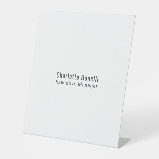 Signe De Table Professionnel Moderne Minimaliste Simple  (Recto)