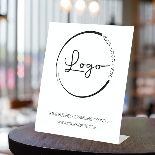 Signe De Table Promotion du logo commercial personnalisé