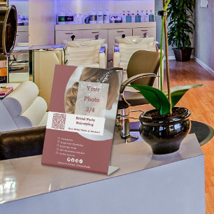Signe De Table Promotion Salon des cheveux Mariage Fête coiffure