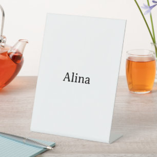 Signe De Table Promotion simple de la marque 6" x 8" en plastique